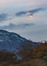 Moonscape and andes mountains, tierra del fuego, argentina Royalty Free Stock Photo