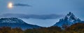 Moonscape and andes mountains, tierra del fuego, argentina Royalty Free Stock Photo