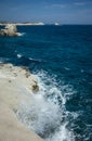 Moonscape beach Sarakiniko, Milos, Greece Royalty Free Stock Photo