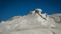 Moonscape beach Sarakiniko, Milos, Greece Royalty Free Stock Photo
