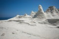 Moonscape beach Sarakiniko, Milos, Greece Royalty Free Stock Photo