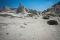 Moonscape beach Sarakiniko, Milos, Greece Royalty Free Stock Photo