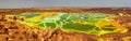 Moonscape of Dallol Lake, Danakil depression Ethiopia Royalty Free Stock Photo