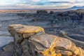 Moonscape Desert Glow Moonscape Overlook Hanksville Royalty Free Stock Photo