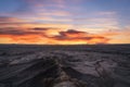 Moonscape Overlook at dawn in Capitol Reef National Park Royalty Free Stock Photo