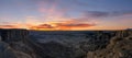 Moonscape Overlook panorama at dawn Royalty Free Stock Photo