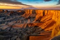 Moonscape Overlook sunrise near Hanksville Utah Royalty Free Stock Photo