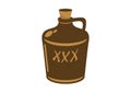 Moonshine Bottle vector icon