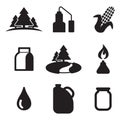 Moonshine Icons Royalty Free Stock Photo