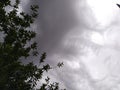 Moonsoon rainy clouds in Mohangarh village india