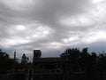 Moonsoon rainy clouds in Mohangarh village india