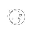 MoonStar  icon Royalty Free Stock Photo