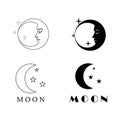 MoonStar  icon Royalty Free Stock Photo