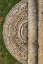 Moonstone in Anuradhapura, Sri Lanka, Asia Royalty Free Stock Photo