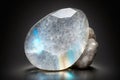 Moonstone crystal close up.