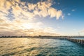 Moonta Bay jetty during early morning Royalty Free Stock Photo