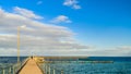 Moonta Bay jetty view during early morning Royalty Free Stock Photo