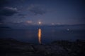 Moonwalk on the Black Sea water surface