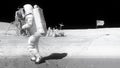 Moonwalk dancing of Astronaut on the moon. Elements of this video furnished by NASA.