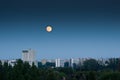 MoonÃ¢â¬Â²s perigee Royalty Free Stock Photo