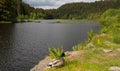 Moor lake Lac de Lispach the vosges mountains in france Royalty Free Stock Photo