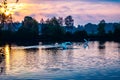 Moor lake landscape