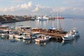 Moorage in the port of Famagusta Royalty Free Stock Photo