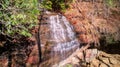 Moore Cove Falls in North Carolina Royalty Free Stock Photo