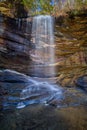 Moore Cove Waterfall in Pisgah National Forest near Brevard NC