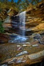 Moore Cove Waterfall in Pisgah National Forest near Brevard NC