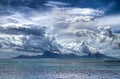 Moorea attracts clouds Royalty Free Stock Photo