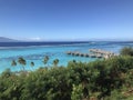 Moorea overwater Royalty Free Stock Photo