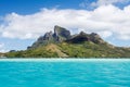 Moorea view from the Pacific Ocean Royalty Free Stock Photo