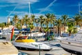 Moored boats