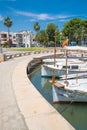 Moored boats Portopetro Royalty Free Stock Photo