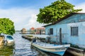 Moored boats, Rio Dulce, Livingston, Guatemala