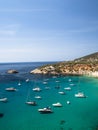 Moored boats on sea Royalty Free Stock Photo