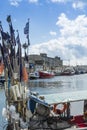 Moored fishing boats Hel Poland Royalty Free Stock Photo