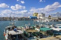 Moored fishing boats, Limassol, Cyprus Royalty Free Stock Photo