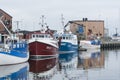 Moored fishingboats Simrishamn Sweden