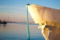 Moored ship. selective focus Royalty Free Stock Photo