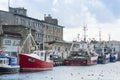 Moored trawlers Hel Poland