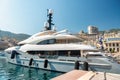 Moored yacht in Monaco