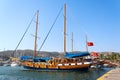 Moored yachts, Bodrum, Turkey Royalty Free Stock Photo