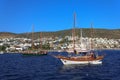 Moored yachts, Bodrum, Turkey Royalty Free Stock Photo