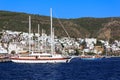 Moored yachts, Bodrum, Turkey Royalty Free Stock Photo