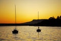 Moored Yachts, Hartebeespoort Dam Royalty Free Stock Photo