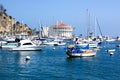 Moored Yachts Santa Catalina Island Royalty Free Stock Photo