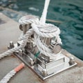 Mooring bitt Royalty Free Stock Photo