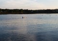 Mooring Buoy and lobster traps near the shore in Maine at dawn Royalty Free Stock Photo